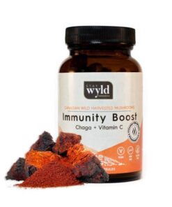 Stay Wyld Organics – Chaga Immunity Boost Mushroom Capsules (Bottle of 60)